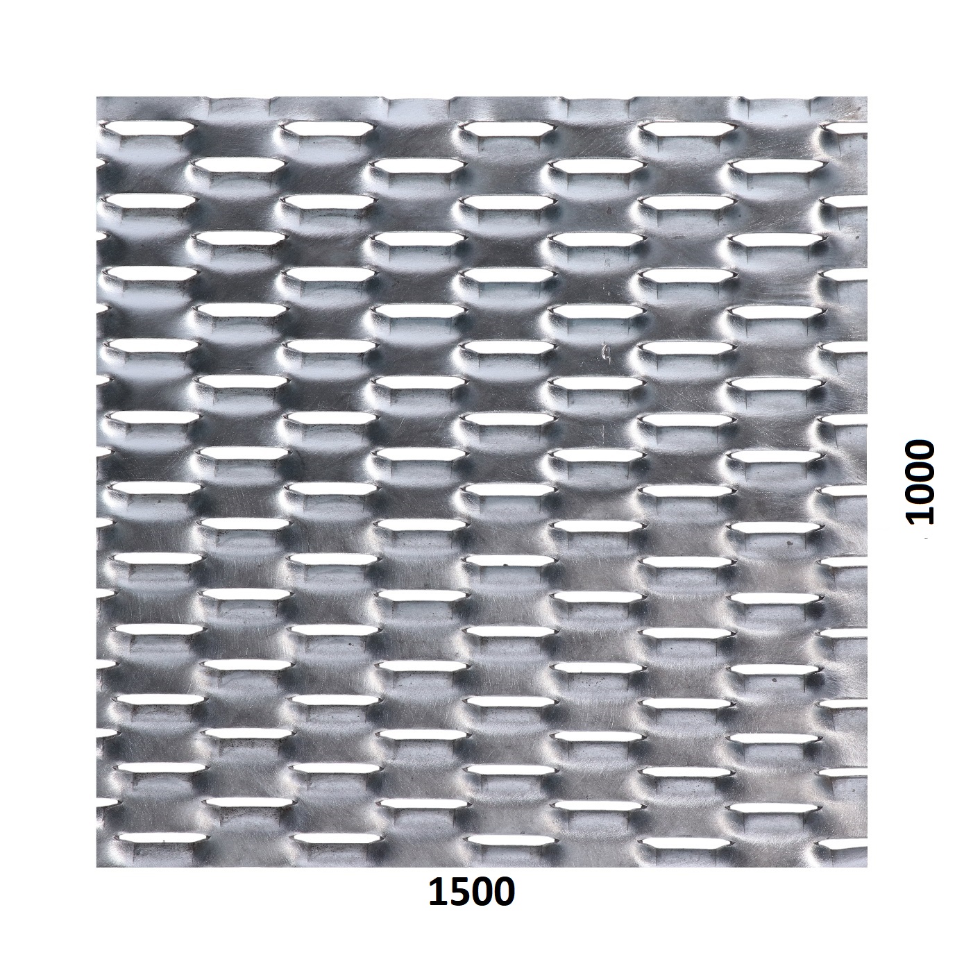 Tahokov Zn, oko: 47x18mm, mostík: 8mm (1500x1000x1,5mm), orientace oka: rozměr oka 47mm je rovnoběžná s rozměrem tabule