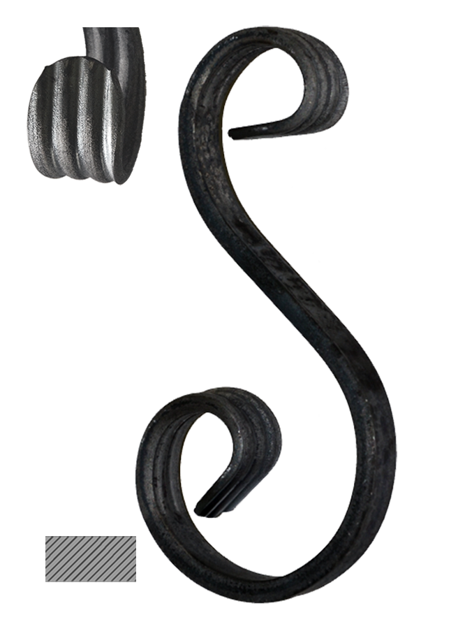 Esko 170 x 80 x 45 mm, hladký profil 12 x 6 mm, široké rozkování