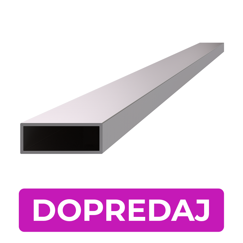 DOPRODEJ profil 40 x 15 x 1,5 x 1000 mm, broušená AISI 304