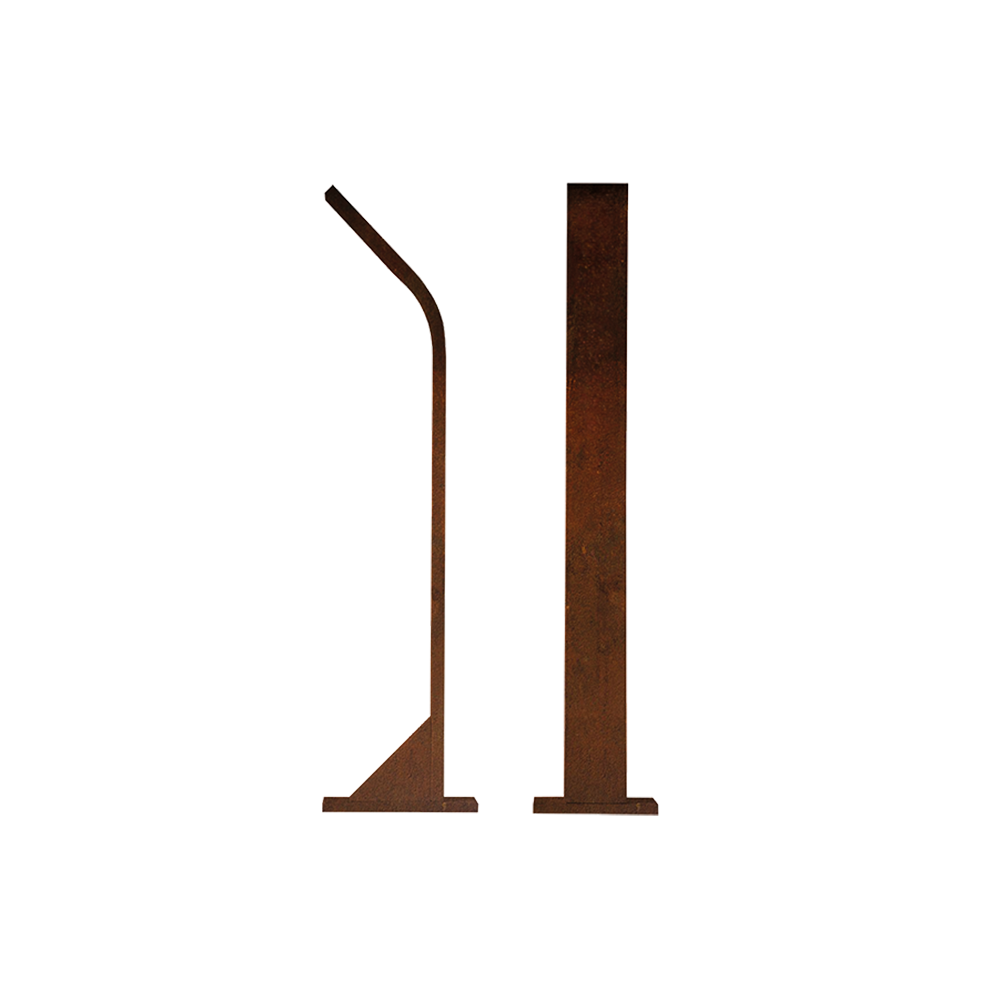 Venkovní LED osvětlení STIK S UP, barva CORTEN, H-404mm