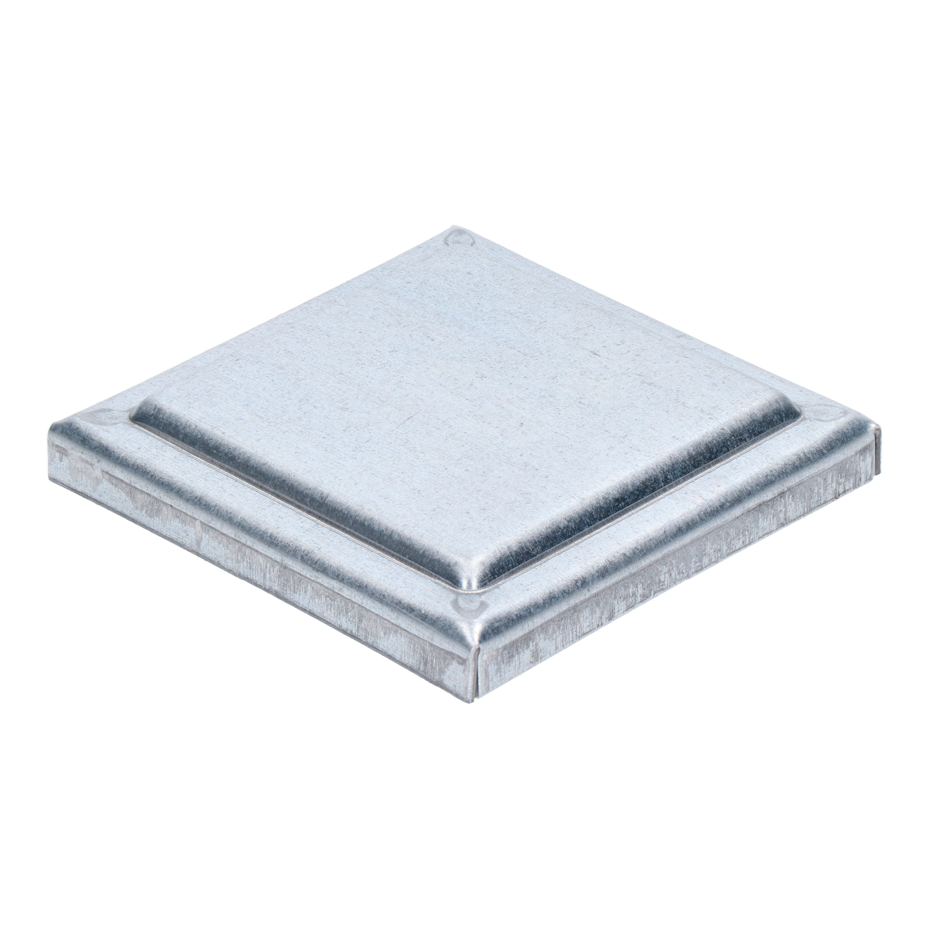 Stříška plechová plochá, pozinkovaná, 100x100x1,5 mm