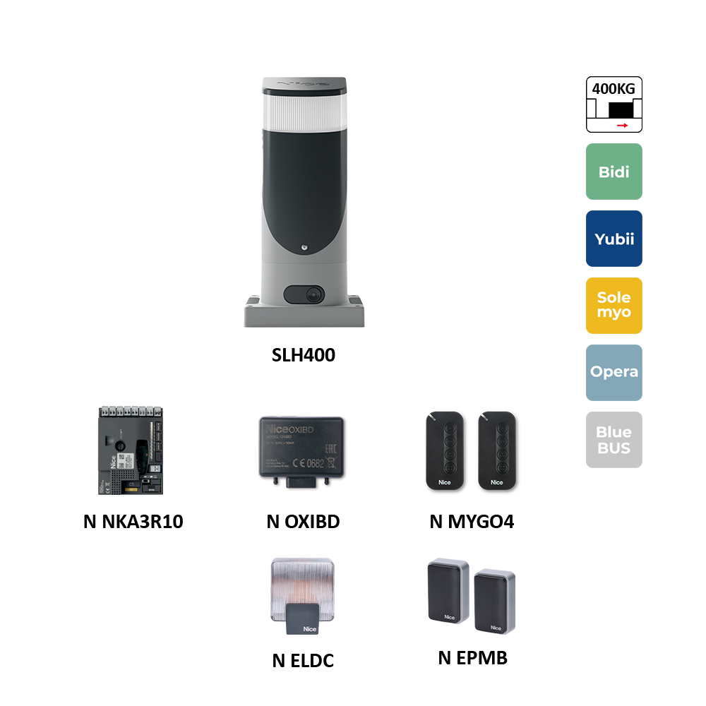 SLH400BDKCE sada pohonu SLIGHT pro posuvnou bránu do 400 kg