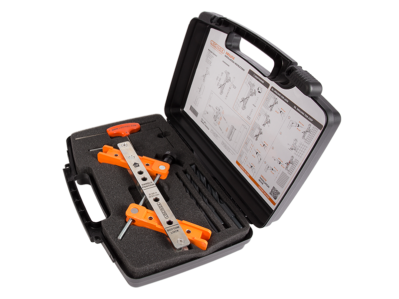 LOCINOX® DRILL-FIX sada nářadí pro montáž zámků a dorazových lišt LOCINOX®