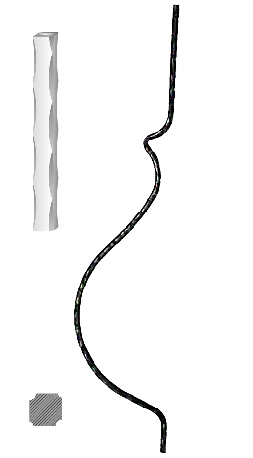 Tyč 12 x 12 mm, 1000 x 210 mm