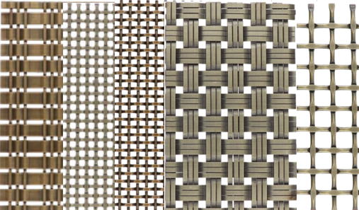 Vzorky dekoračních sítí  SS-002,SS-008,SS-037,SS-041,SS-044