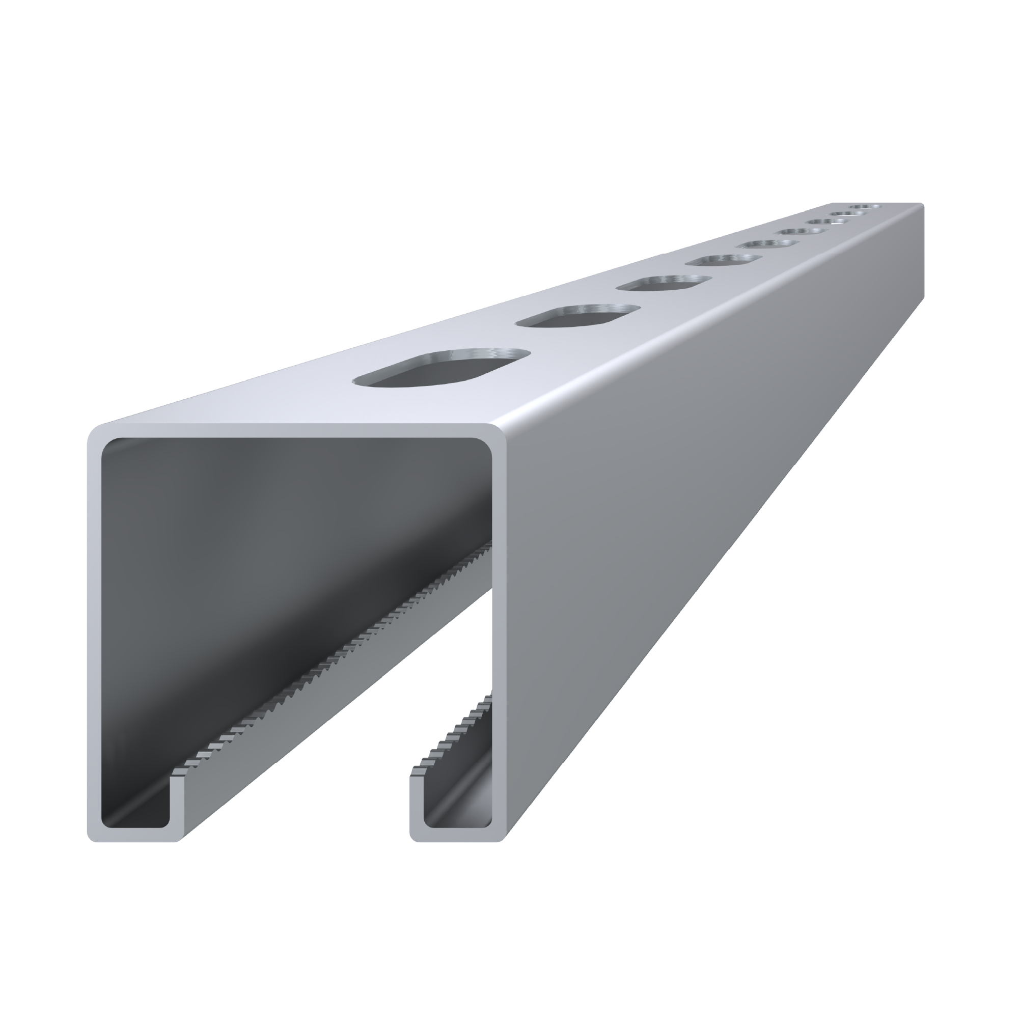 Děrovaný montážní C profil, 41x41x2, L-3m, pozinkovaný