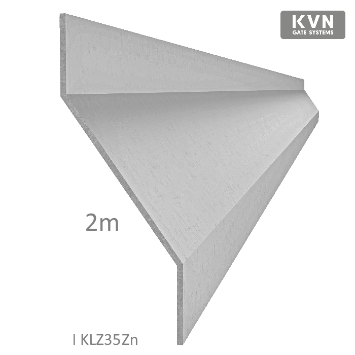Z-profil lamela 2000mm, pozinkovaný plech