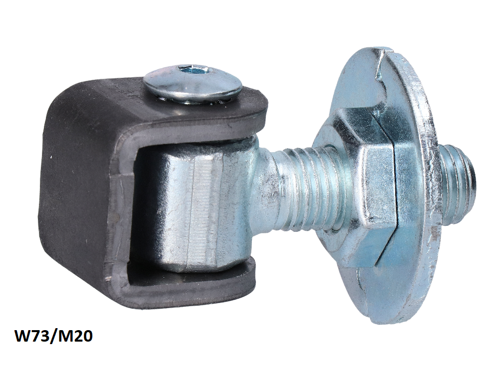 Pant M20 Navařovací, otevíratelný 90°, nastavitelný 1D s kontramaticí, částečně pozinkovaný