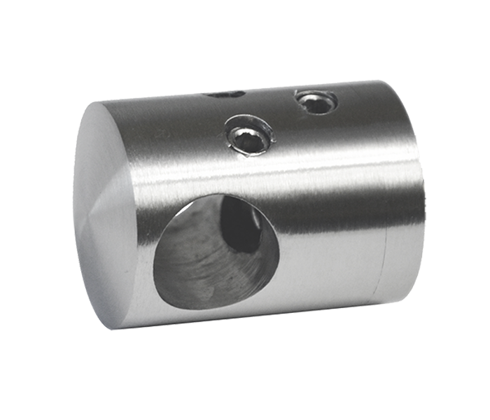 Držák tyče ø 14 mm přechodný, plochý, broušená AISI 304