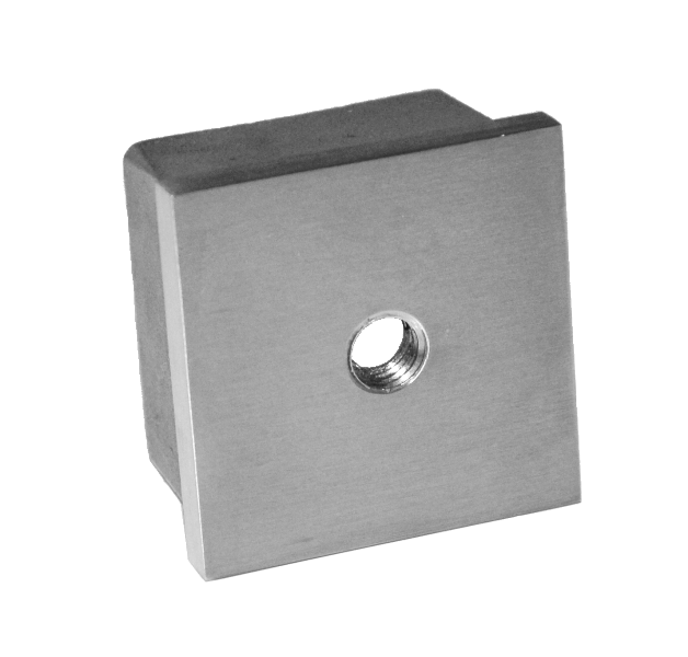 Ukončení na jekl 40 x 40 mm, závit M8, broušená AISI 304