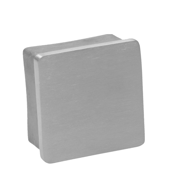 Ukončení na jekl 50 x 50 mm, broušená nerez AISI 304