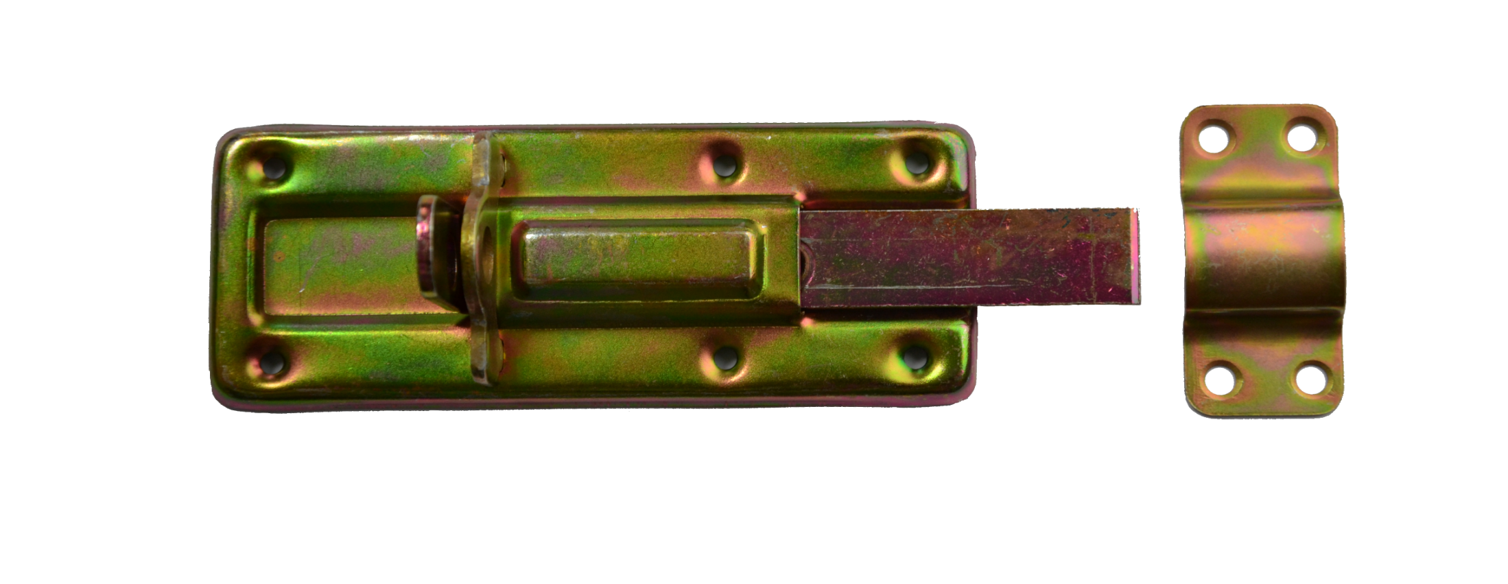 Petlice univerzální 120 mm, žlutý zinek