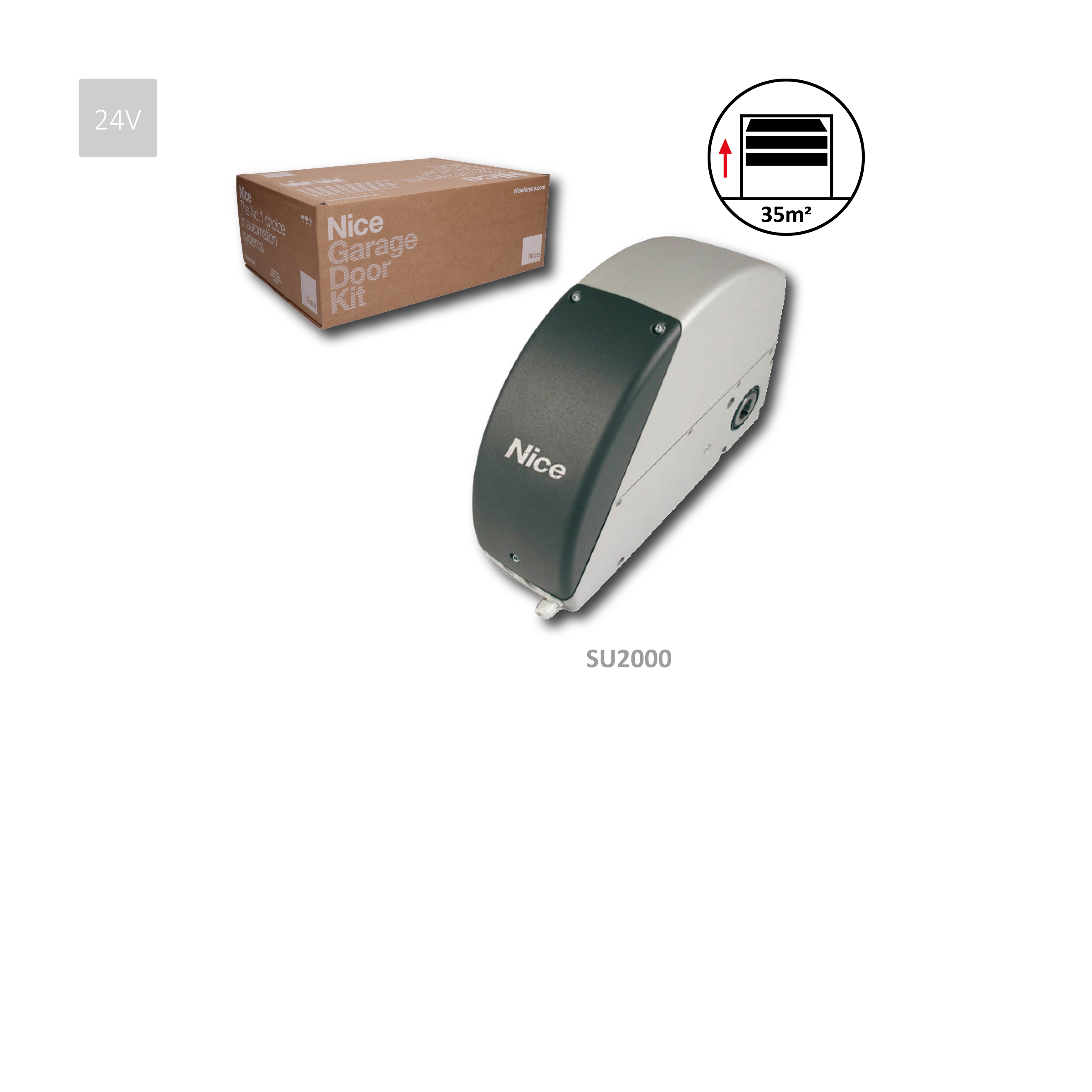 SUMO - samosvor 24V pro průmyslová vrata 25-35m²