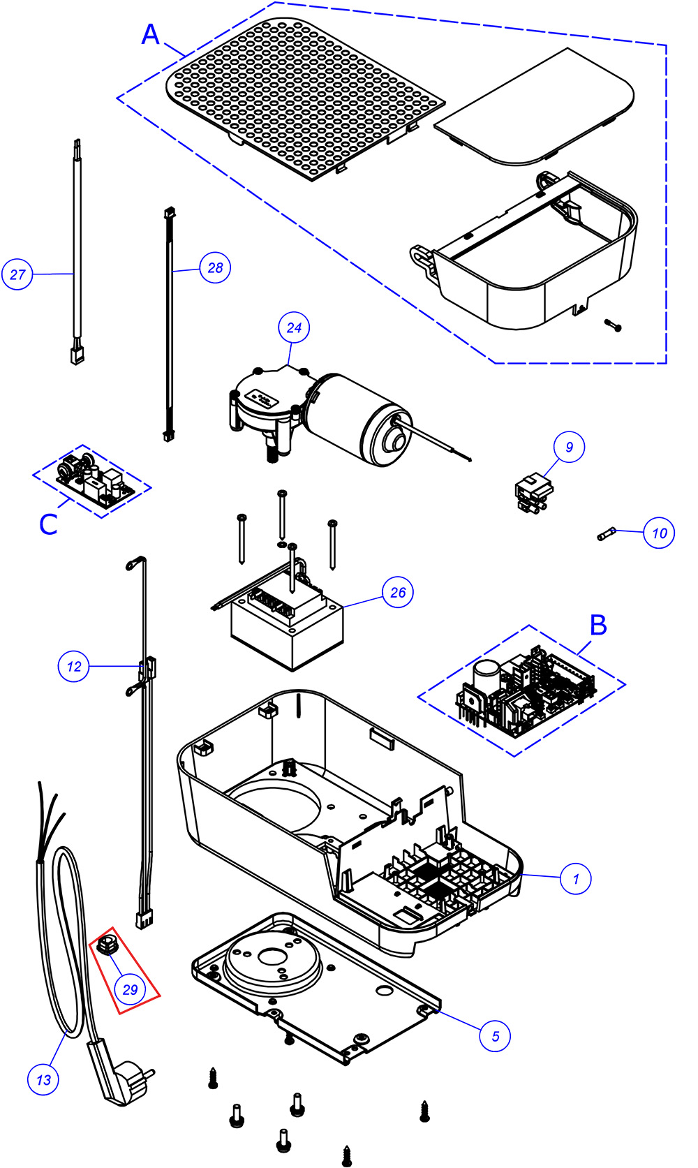 MPSC.2601 Svorka kábla SPIN23, SPO600, SPO1000