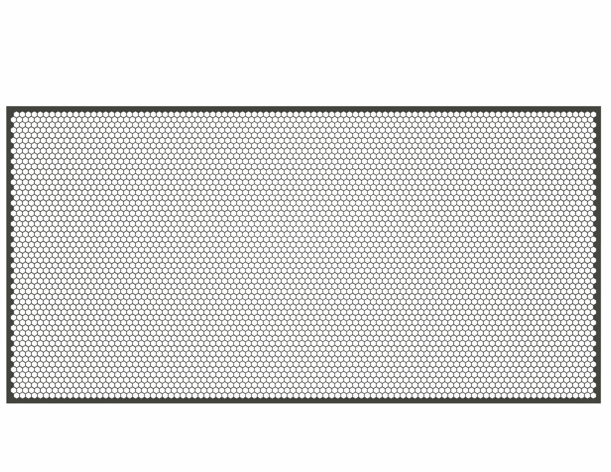 Dierovaný plech Zn 1000 x 2000 x 1,5 mm, šesťhranné otvory