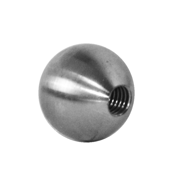 Koule plná se závitem M5 / ø 15 mm, broušená nerez AISI 304