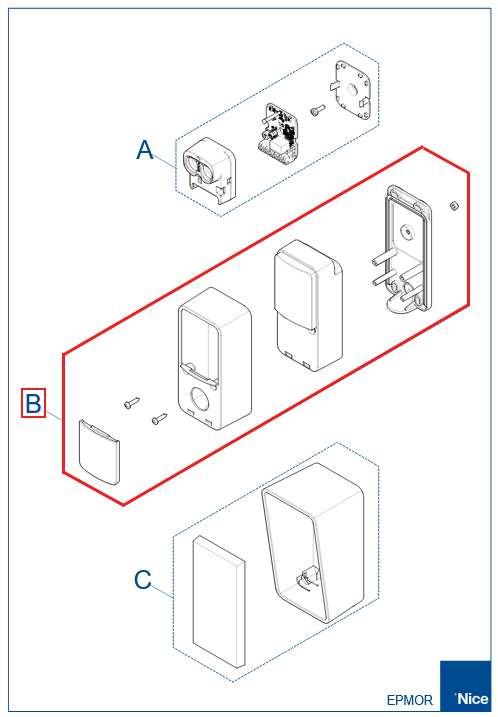 SPCG041000 plastový kryt elektrickej čiasti pre EPMOR/PMORB