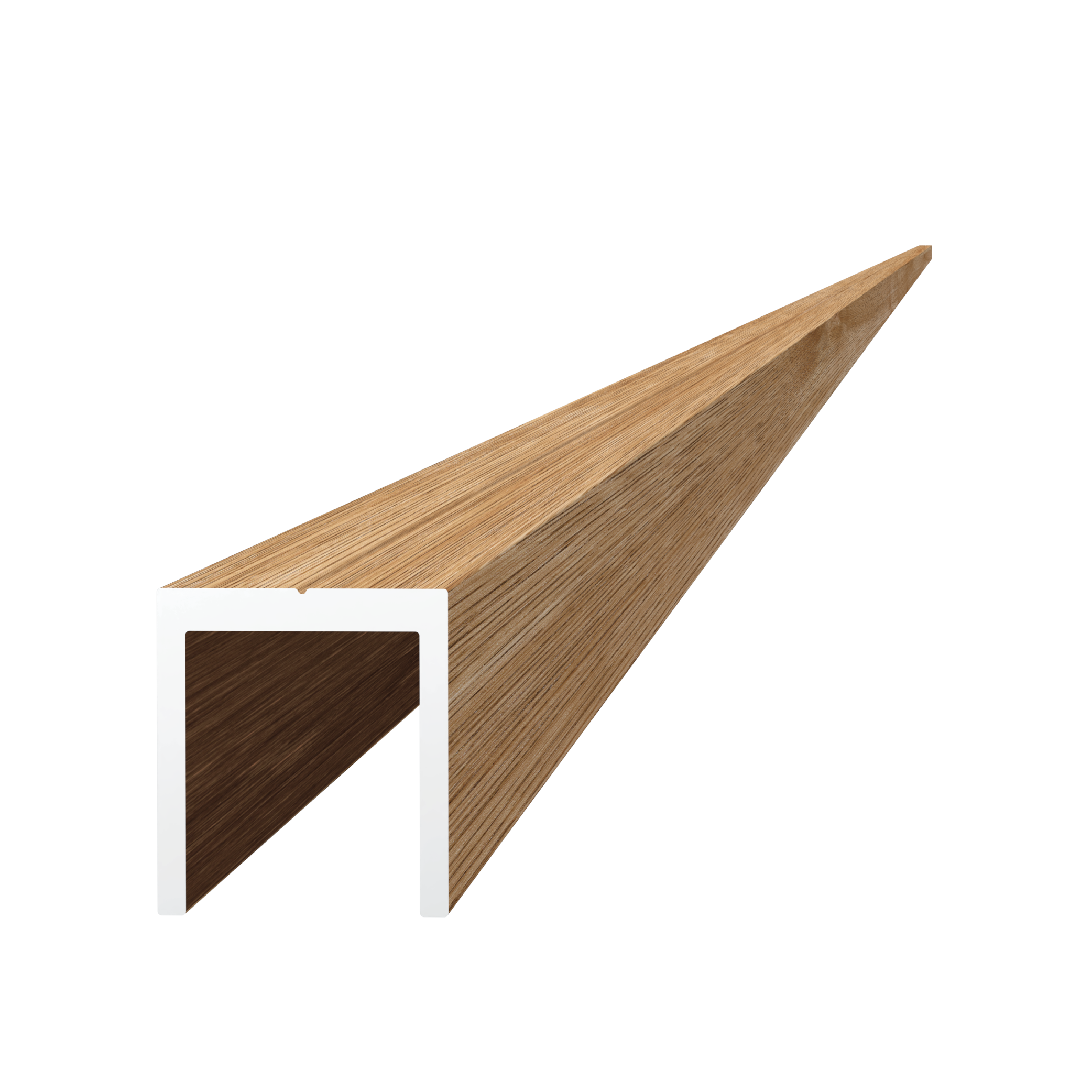 U profil 20,5 x 22 x 6000 mm, hliník struktura BUK