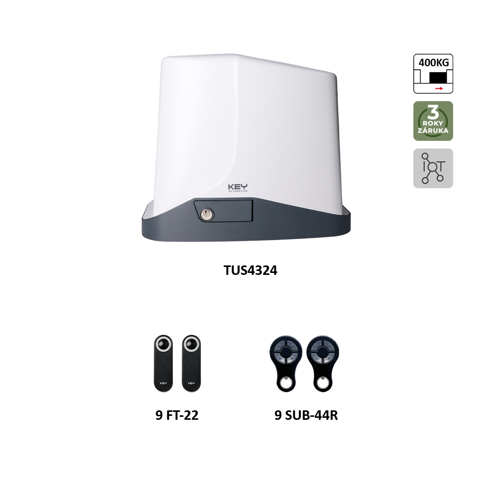 900KTUS4324KS TURBO S KIT pro posuvné brány do 4,5 m/400 kg