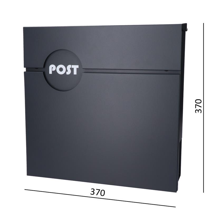 Poštovní schránka, max. formát dopisu A4, RAL 7016