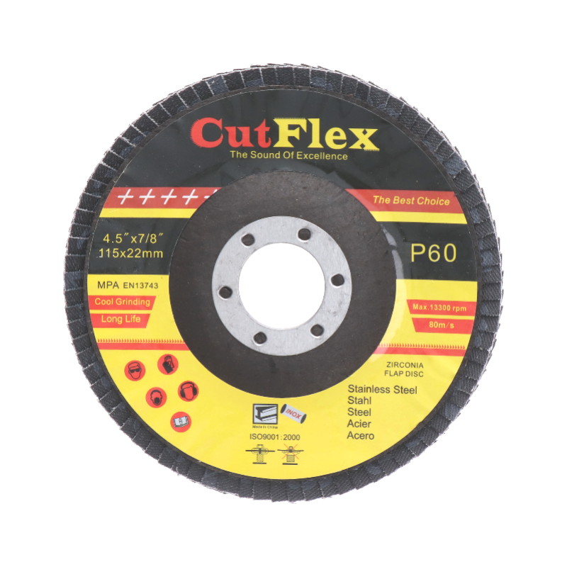 Lamelový brusný kotouč na ocel a nerez, ø 115 mm, zrno 60