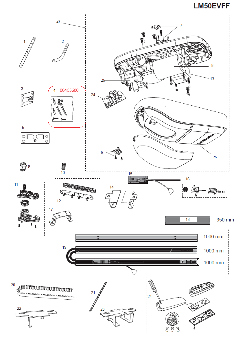 004C5600 montážní spojovací materiál