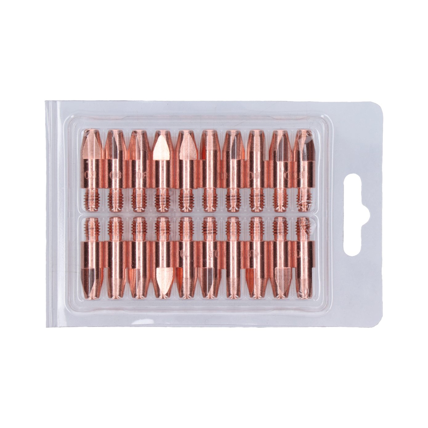 Proudová tryska M6x28 E-Cu fi. 0.8mm 20ks balení