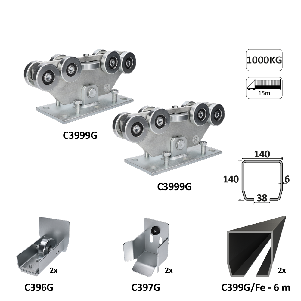 GRANDE-9 samonos do 1000 kg, profil 140 x 140 x 6000 mm