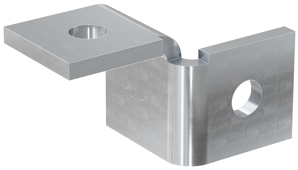 Montážny uholník 180°L pre profil 41 x 21/41 x 41 mm