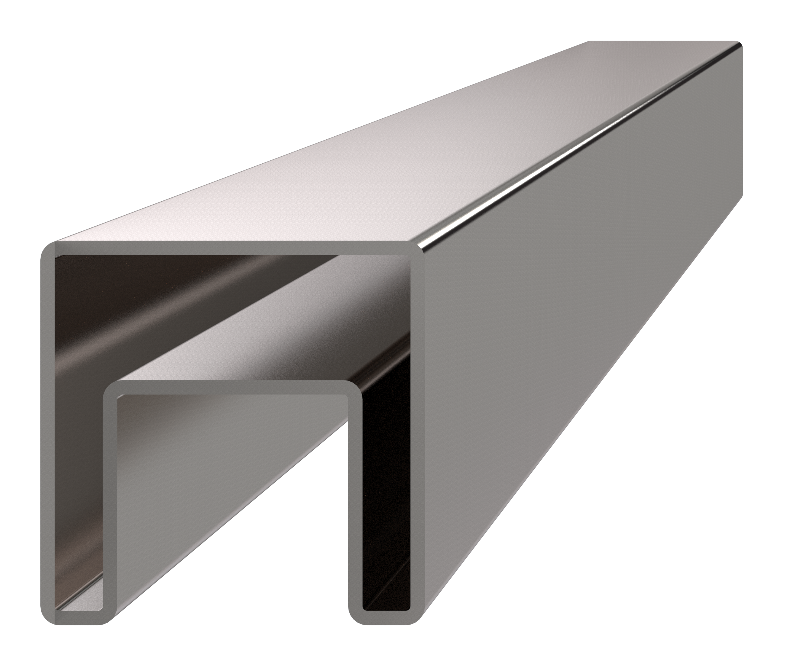 Madlo 40 x 40 mm, L = 6000 m, sklo 8 - 17,5 mm, AISI 304