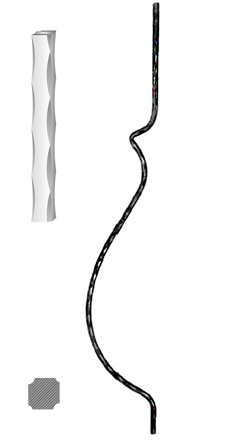 Tyč 12 x 12 mm, 1000 x 160 mm