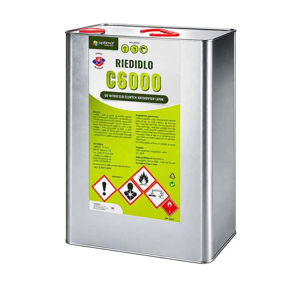 Ředidlo C6000 - objem 9L, ředidlo do nátěrových látek