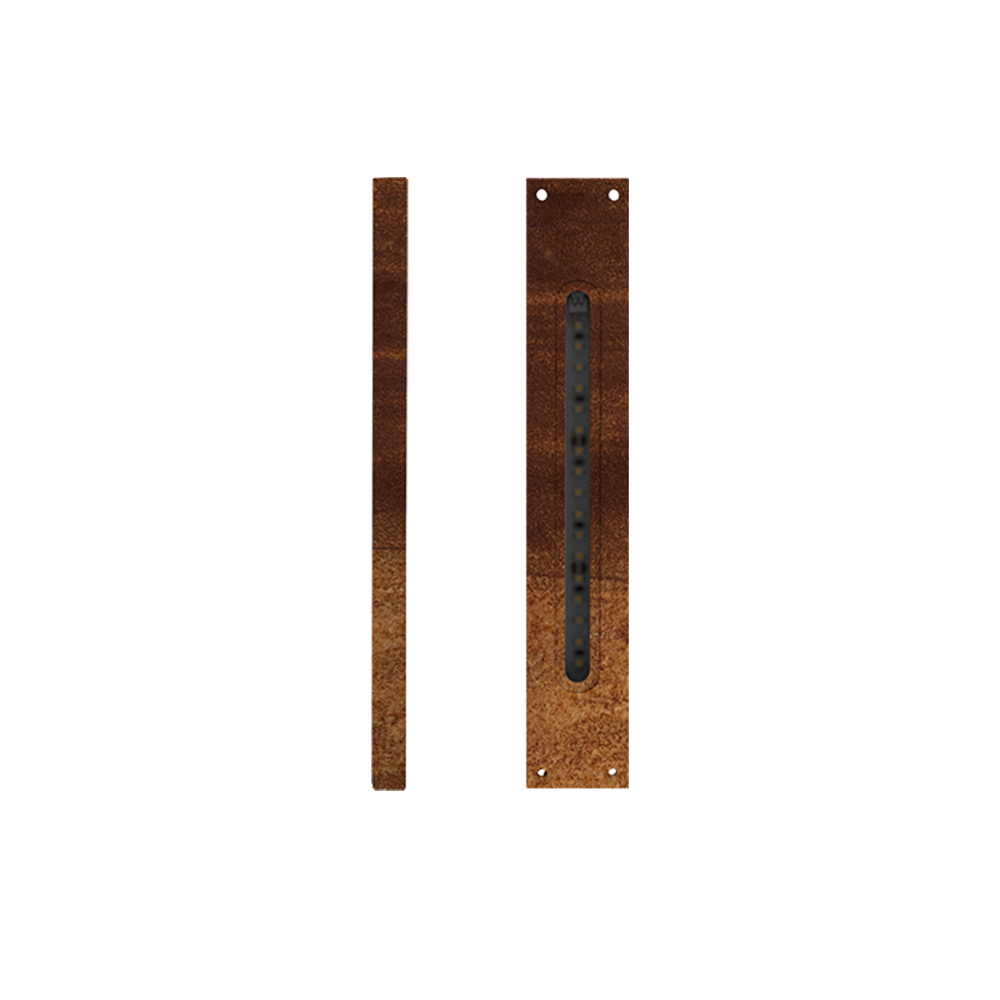 Venkovní LED osvětlení FLAT, barva CORTEN, H-240mm