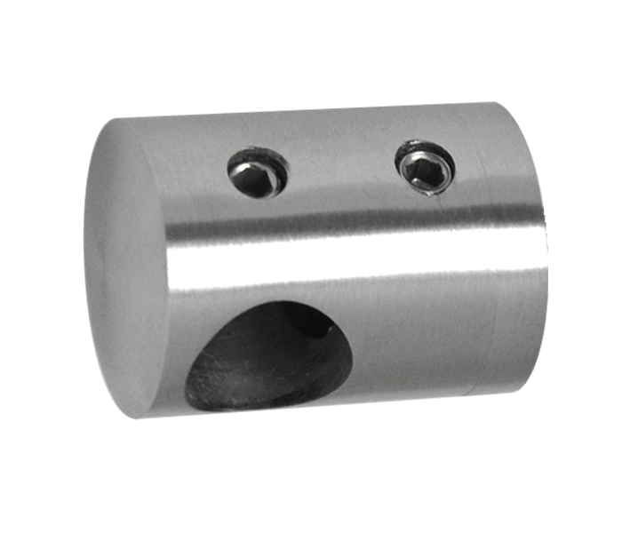 Držák tyče ø 14 mm (L) plochý, broušená nerez AISI 304