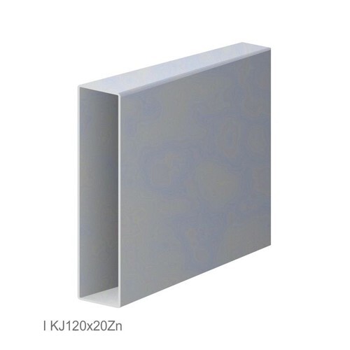 Uzavretý profil 120x20x1,25mm, zinkovaný DX51D+Z100, hladký L=6000mm, cena za kus