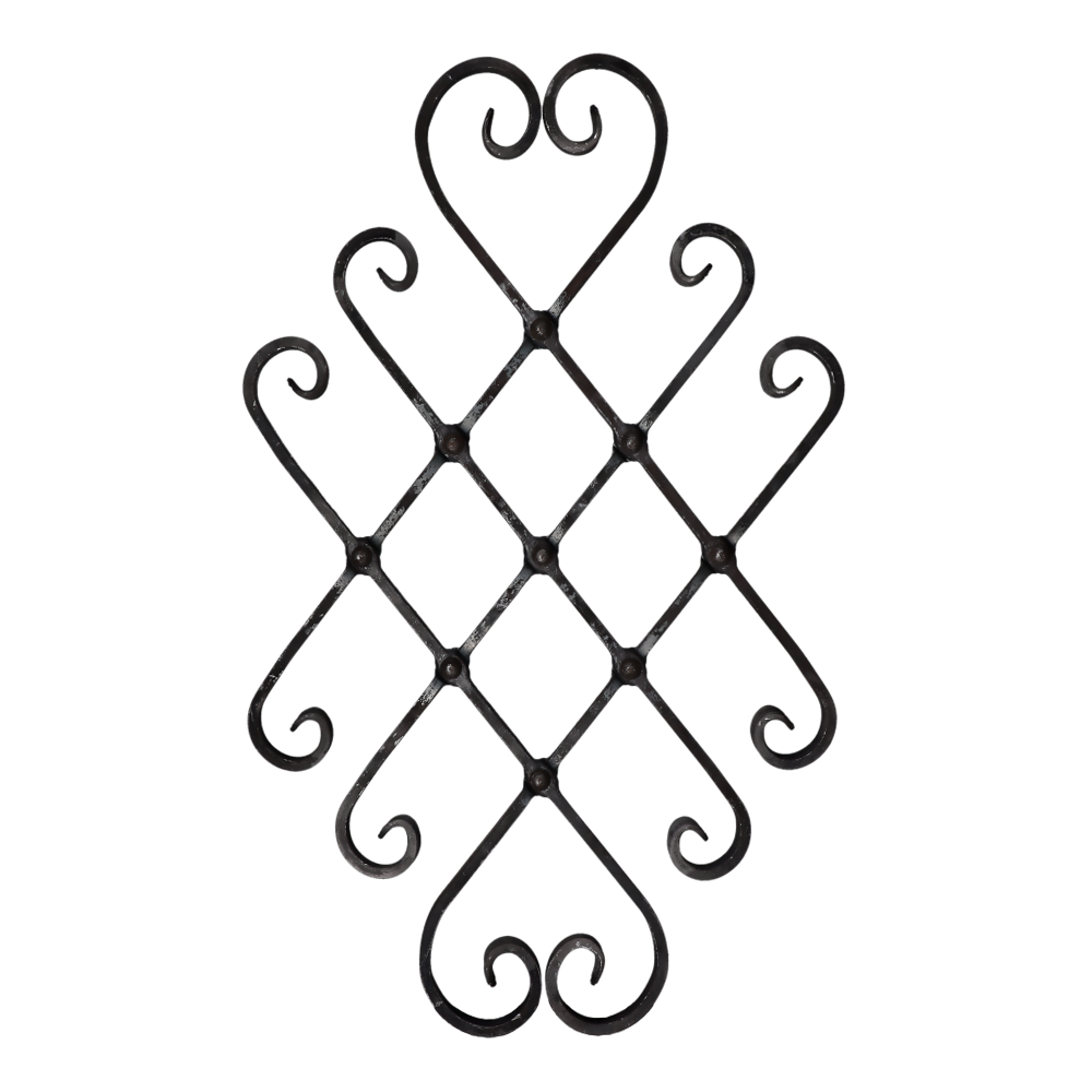 Kovářský ornament H 580xL440 mm-620 x 380 mm,16 x 8 mm