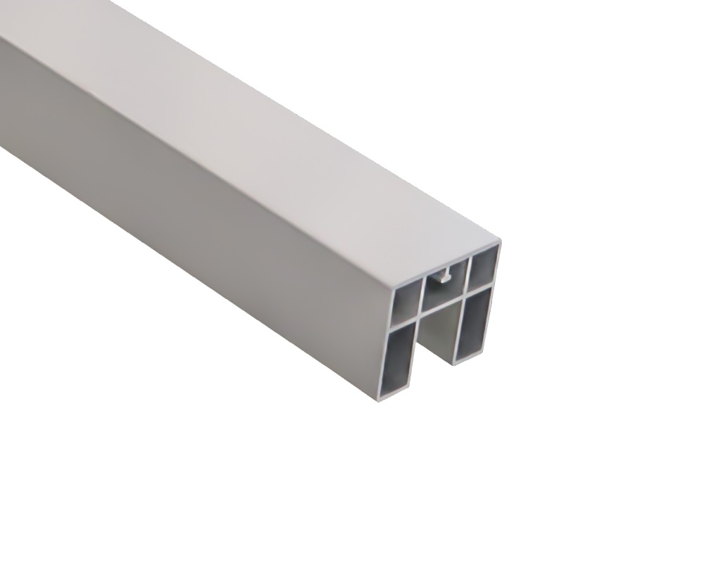 Madlo 60x40mm, L-2500mm pro sklo 8-17.5mm, broušený povrch