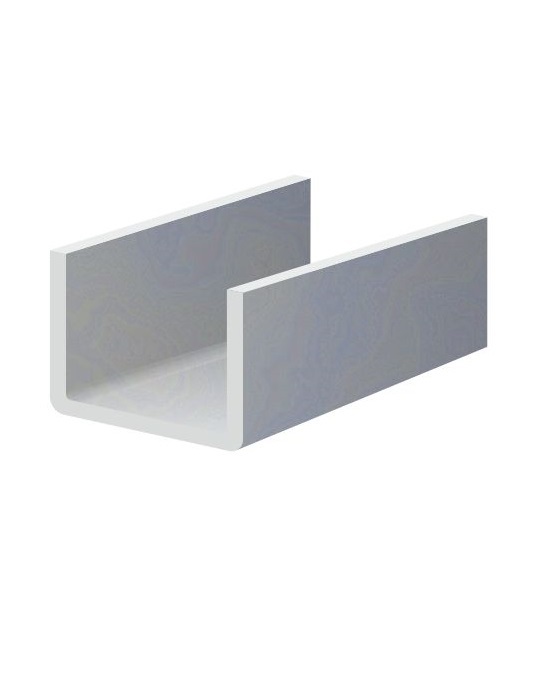 U-profil L = 2000 mm, 20 x 33 x 20 x 1,5 mm, zinkovaný plech, použití pro lamelu KLZ35Zn, cena za 2 metrový kus