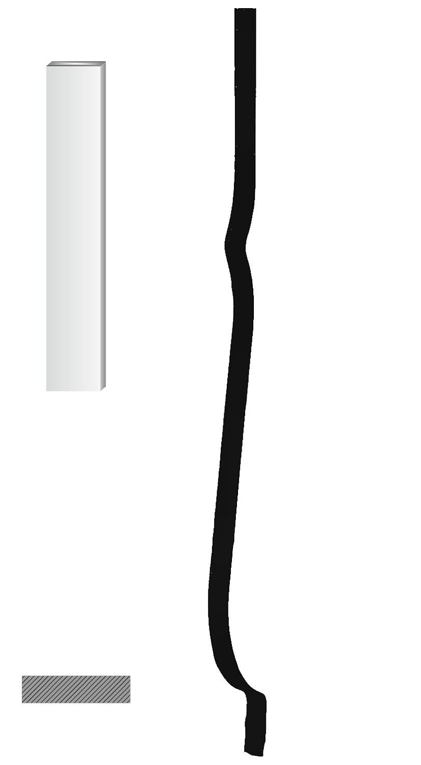 Tyč 30 x 5 x 1000 mm