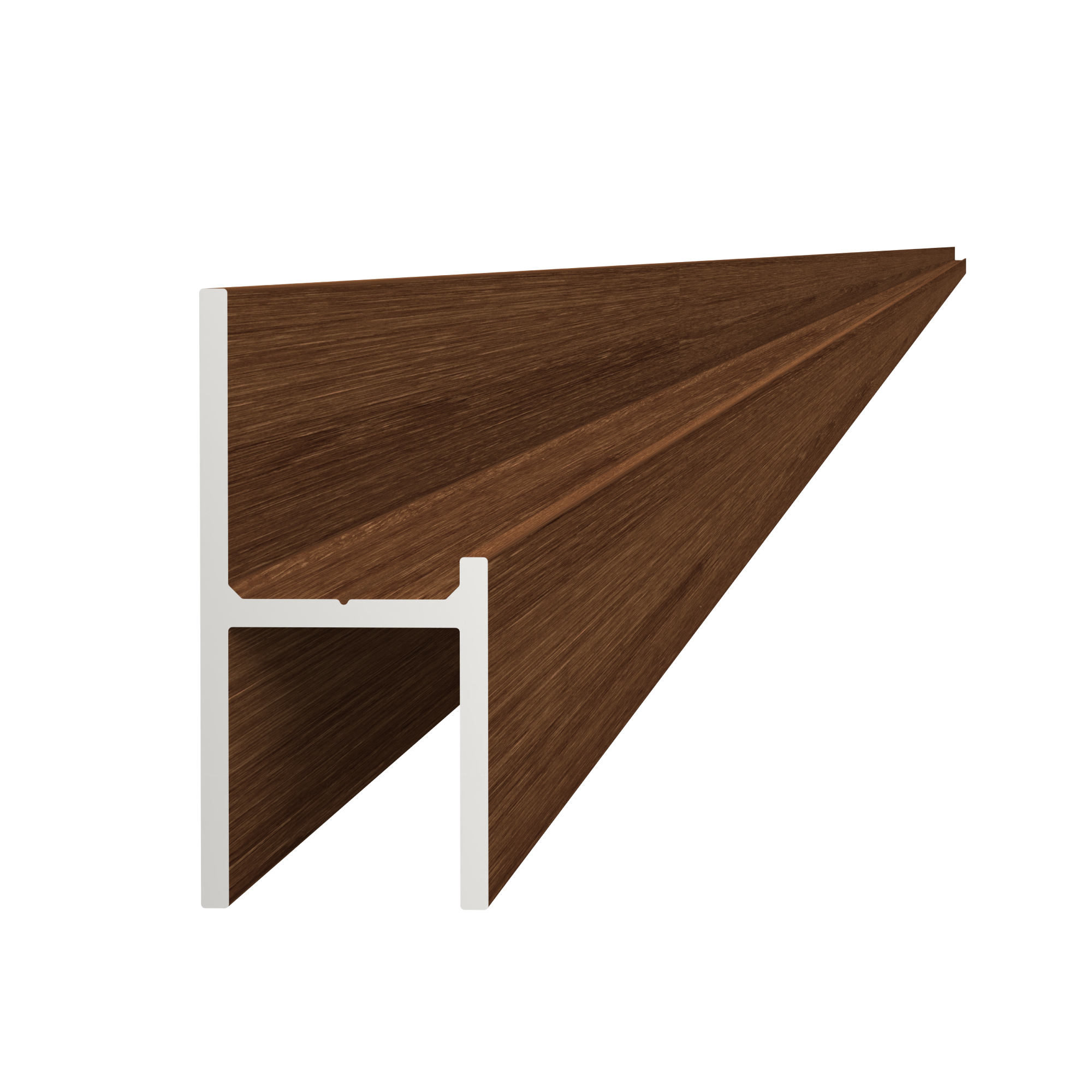 UT profil 20.5x44mm, L-6000mm, práškový lak, struktura OŘECH