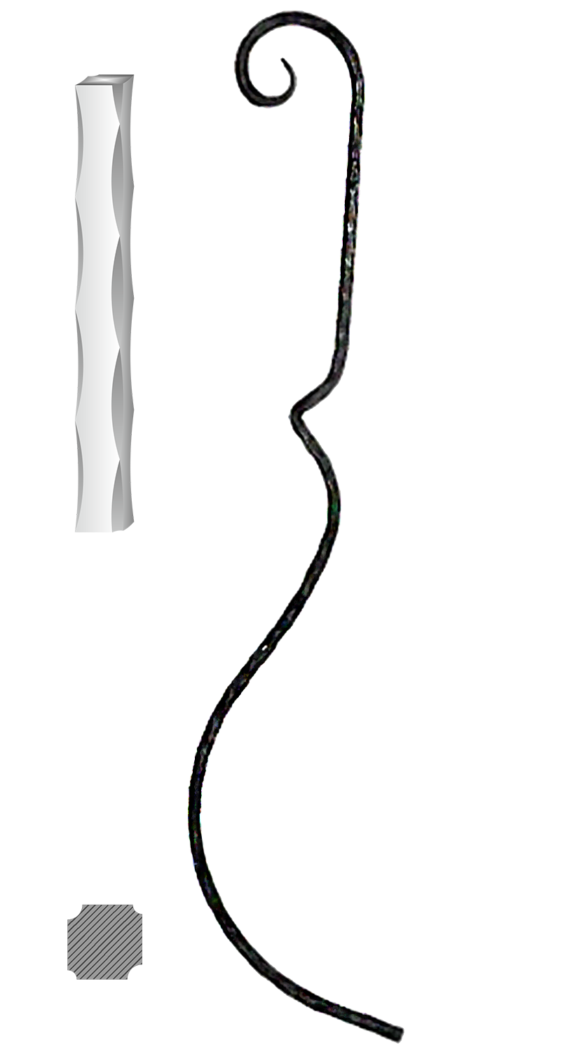 Tyč 12 x 12 mm, 1000 x 210 mm