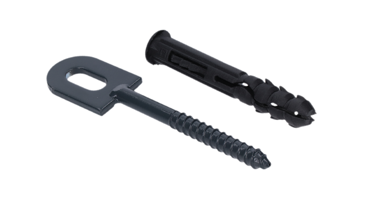 Kotvení plotu 38X25mm s hmoždinkou, antracit