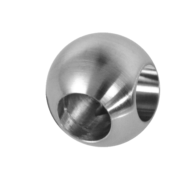 Koule rohová ø 25 mm na trubku ø 12 mm, broušená AISI 304
