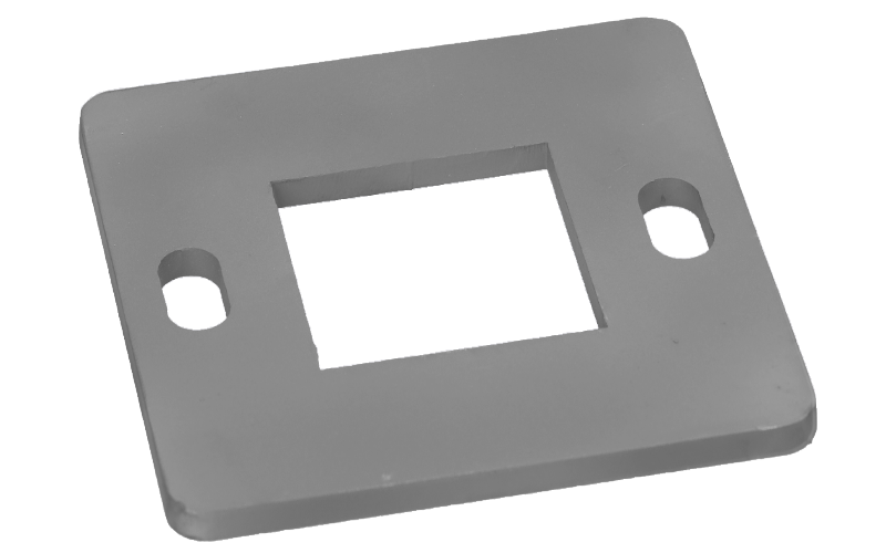 Kotvicí deska 90 x 90 x 4 mm, broušená nerez AISI 304