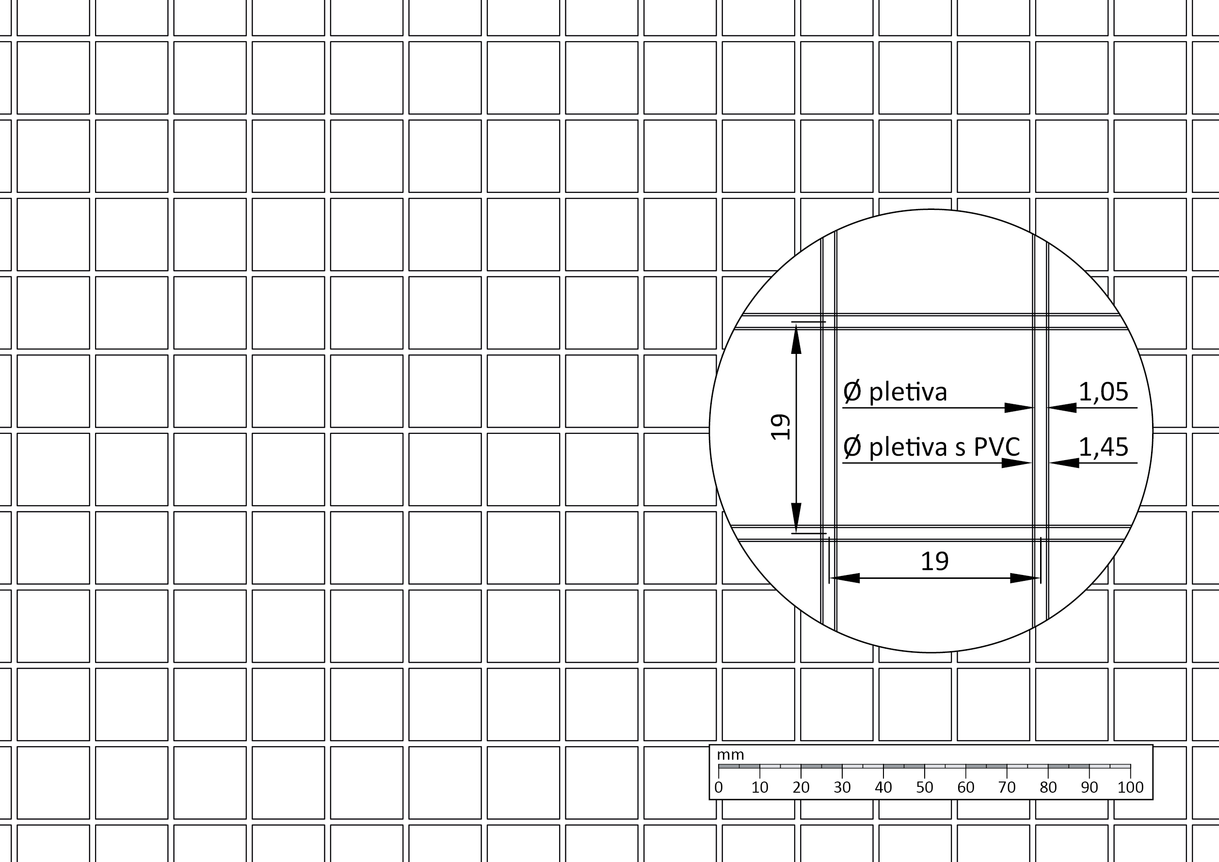 DOPREDAJ! Zvárané pletené sito 1 x 25 m, zelený PVC obal ø 1,45 mm