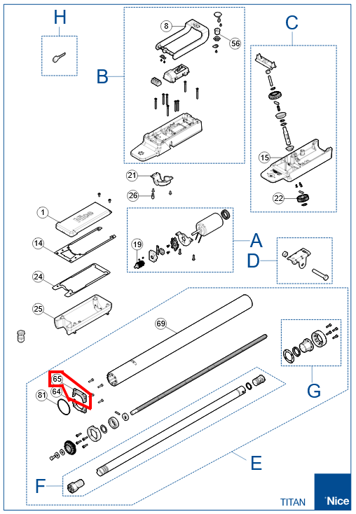 PD0926A3000 Lakovaná polopríchytka motora TITAN TTN3724HS, TTN6024HS