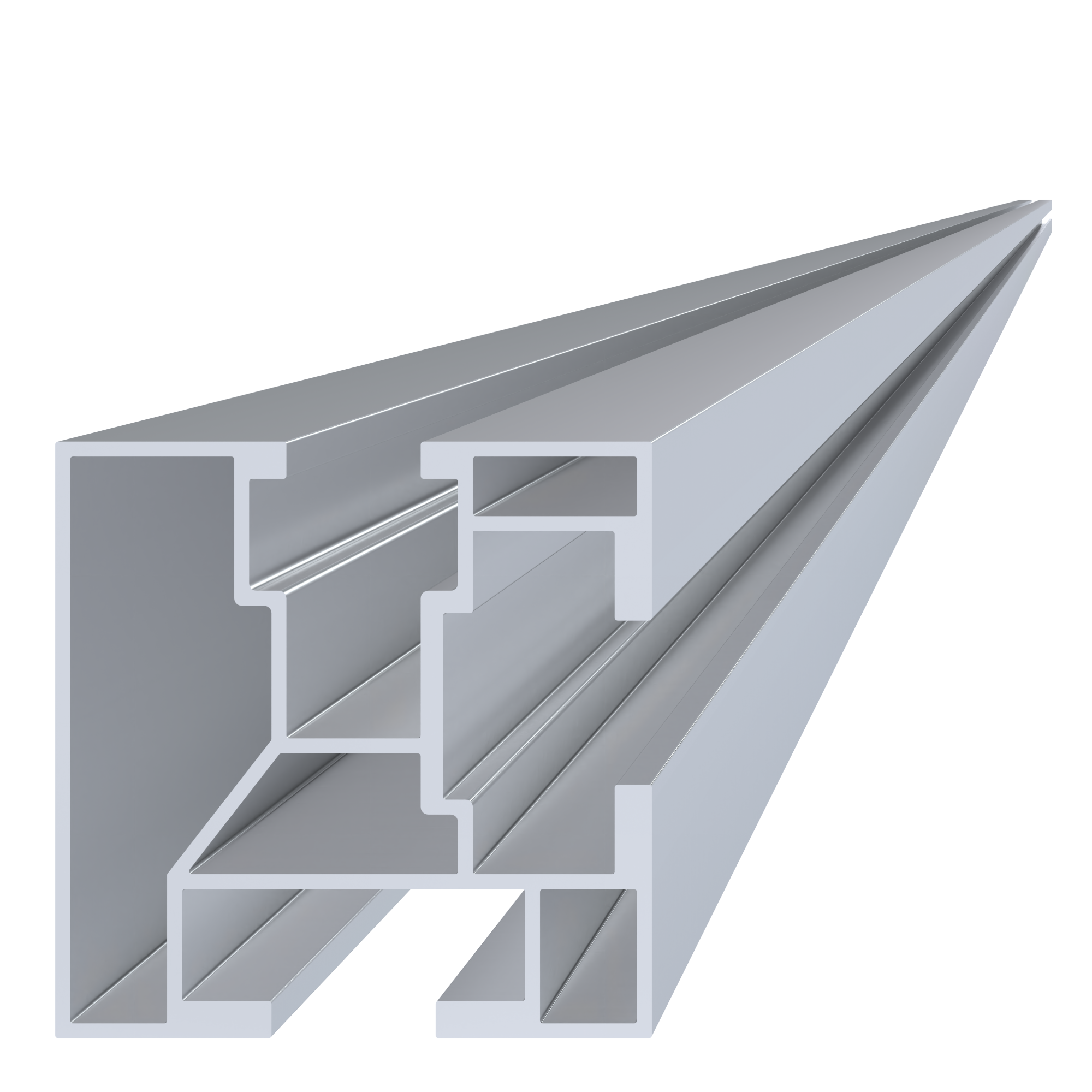 Profil pro solární panely, 40 x 40 x 4800 mm, bez povrchové úpravy