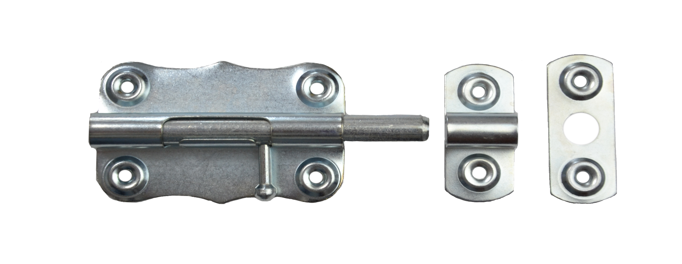 Petlice univerzální 75 mm, bílý zinek