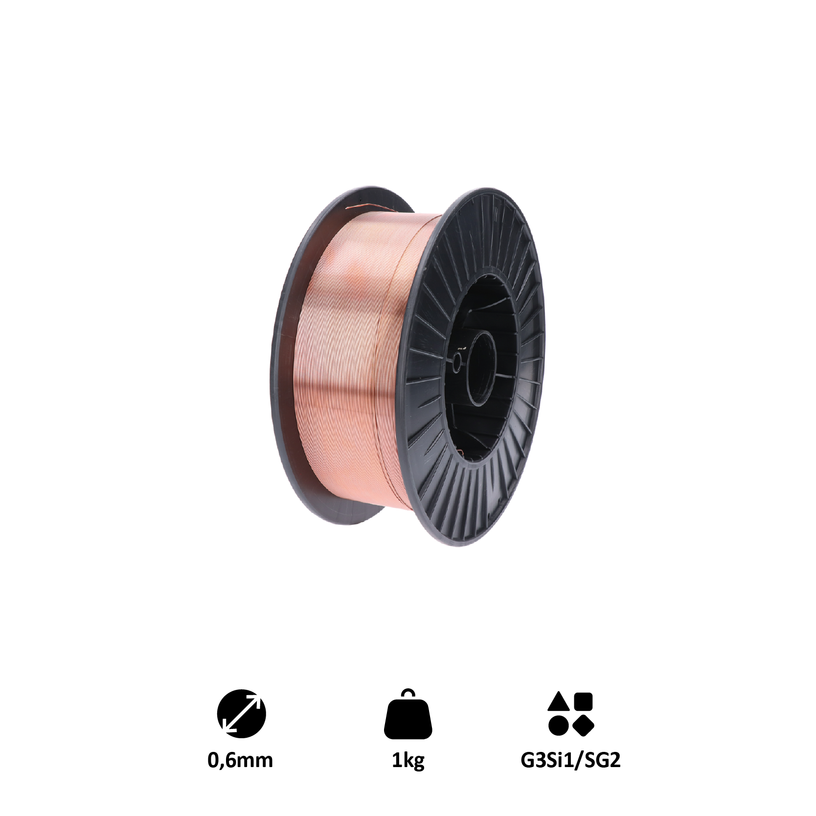 Drát svařovací 0,6mm-MIG/MAG(CO2), G3Si1/SG2 1kg