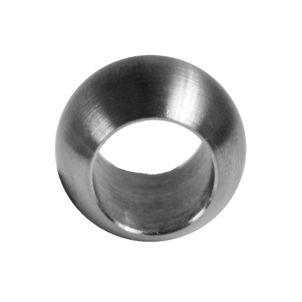 Koule průchozí ø 20 mm na trubku ø 12 mm, broušená AISI 304